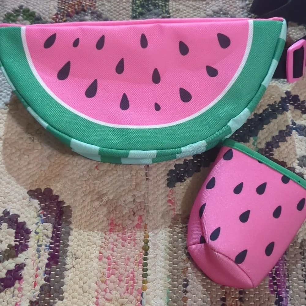 🍉 Breast Cancer Awareness Pink Ribbon Watermelon Fanny Pack Fun Pack!!!! - Picture 2 of 11